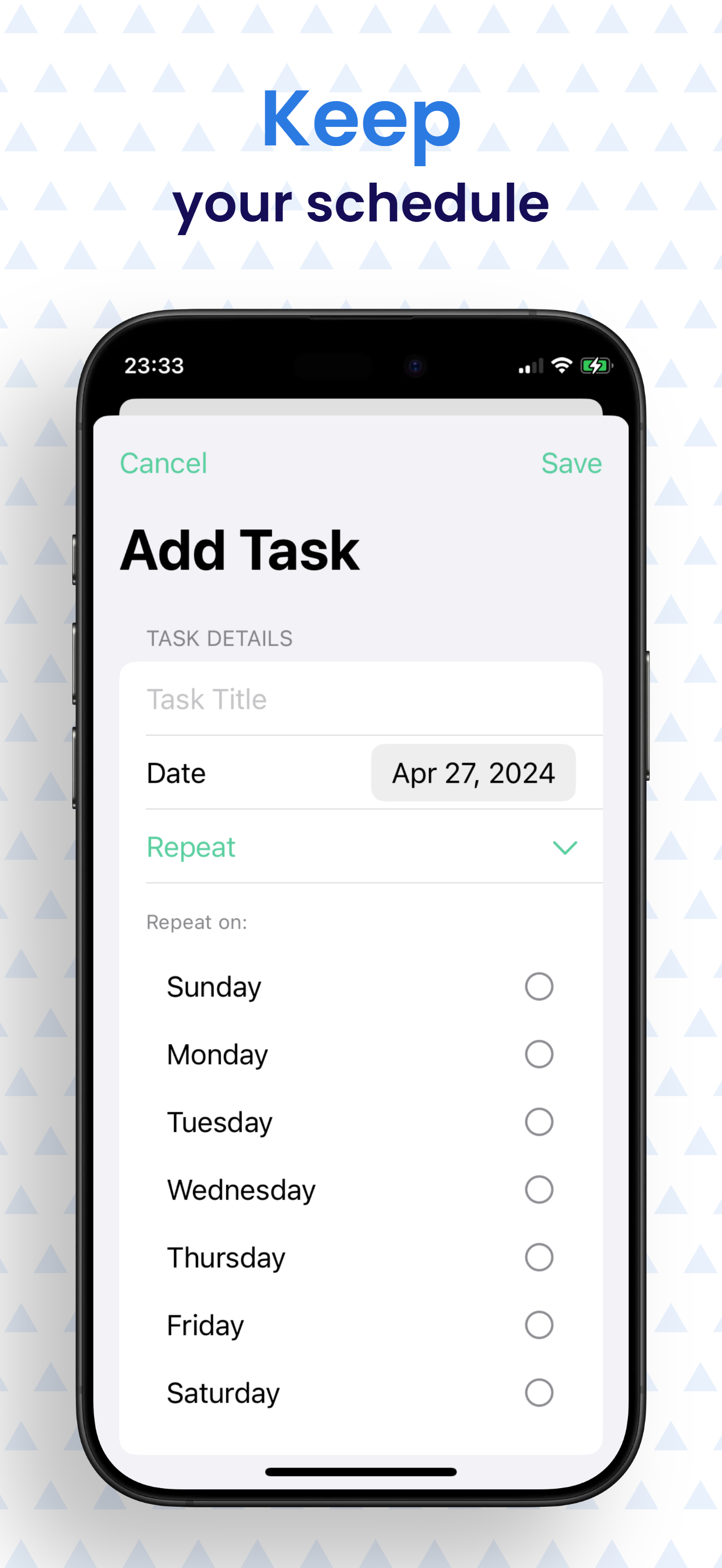 Add task view